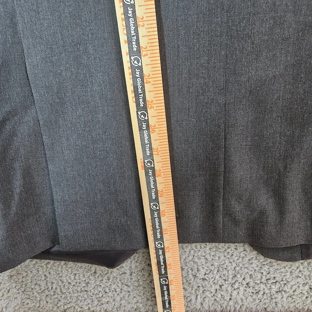 Stafford 2PCs Suit Blazer Men 42L Pants 38x29 Classic‎ Fit Wool Blend Gray